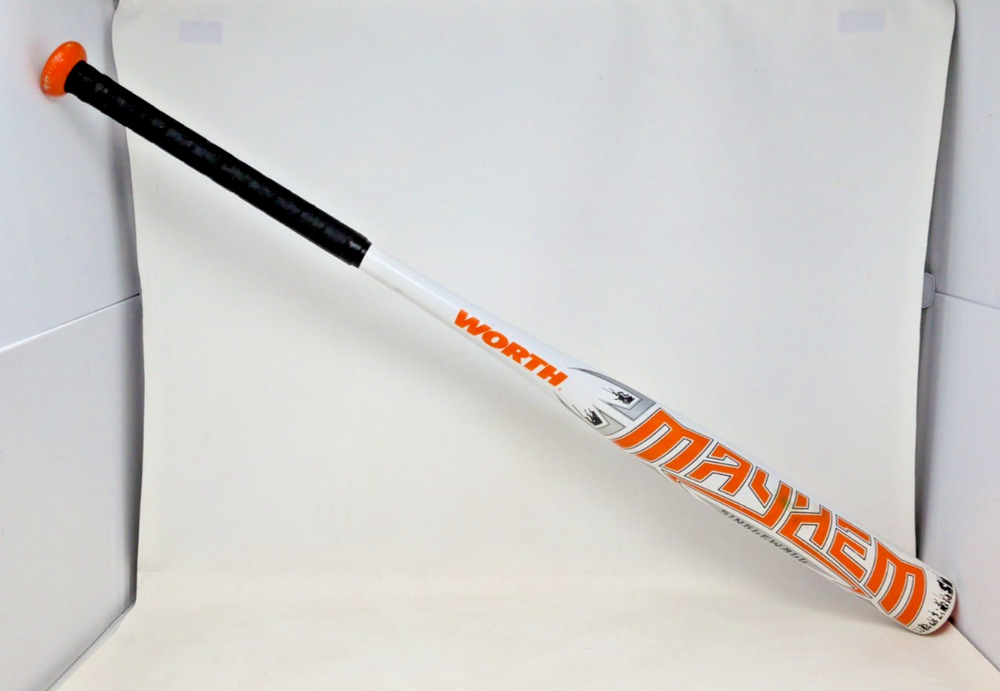Worth Mayhem Retmay Single Wall Alloy Slowpitch Softball Bat 34" 26 oz White